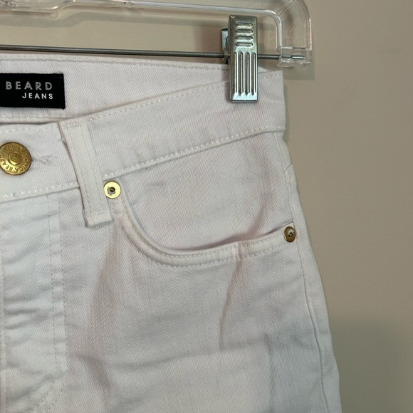 Veronica Beard Carly 11" Kick Flare Jeans in White Size 24 - Picture 2 of 9